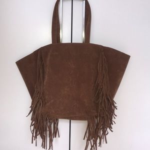 Forever 21 Suede Fringe Tote